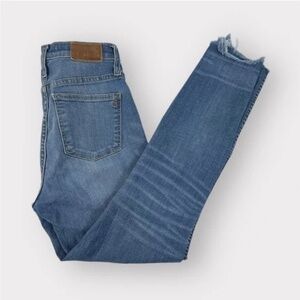 Madewell 10" High-Rise Skinny Jeans: Chewed-Hem Edition